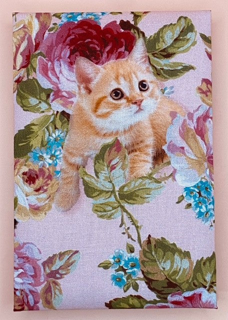 特製御朱印帖 大判 花と猫